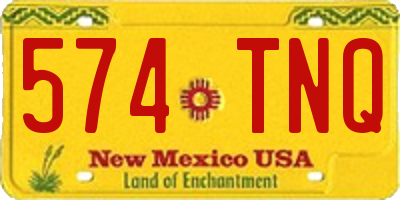 NM license plate 574TNQ