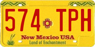 NM license plate 574TPH