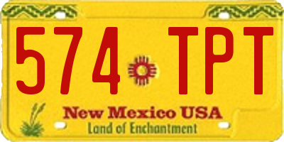 NM license plate 574TPT