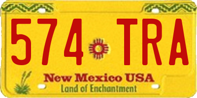 NM license plate 574TRA