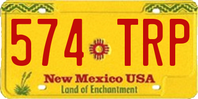 NM license plate 574TRP