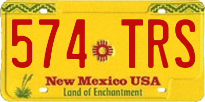 NM license plate 574TRS