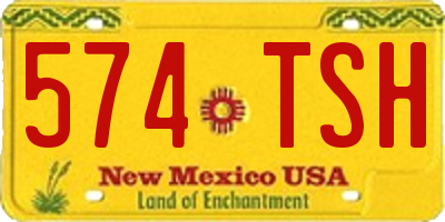 NM license plate 574TSH