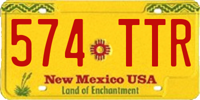 NM license plate 574TTR