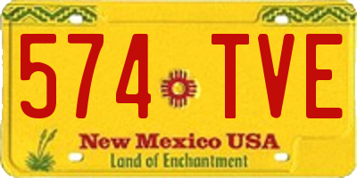 NM license plate 574TVE