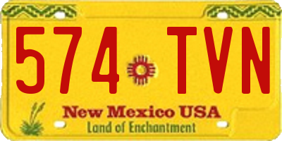 NM license plate 574TVN