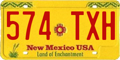 NM license plate 574TXH