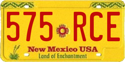 NM license plate 575RCE