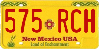 NM license plate 575RCH