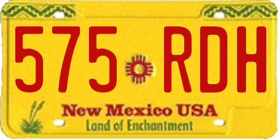 NM license plate 575RDH