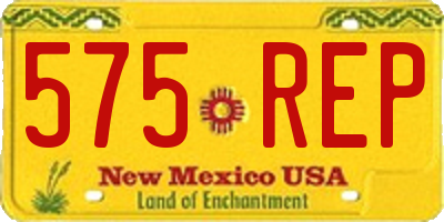 NM license plate 575REP