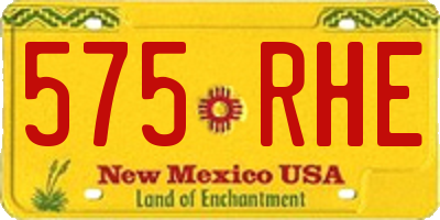 NM license plate 575RHE