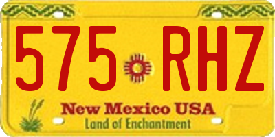 NM license plate 575RHZ