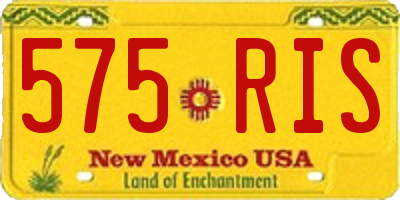 NM license plate 575RIS