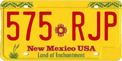NM license plate 575RJP