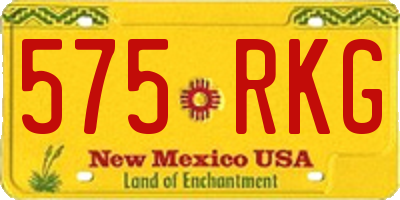 NM license plate 575RKG