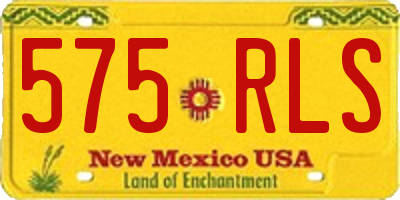 NM license plate 575RLS