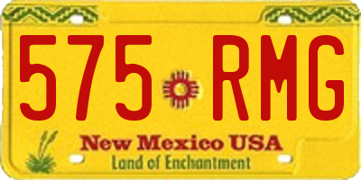 NM license plate 575RMG