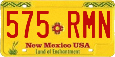 NM license plate 575RMN