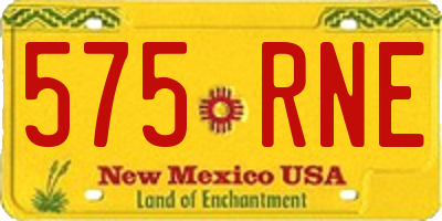 NM license plate 575RNE