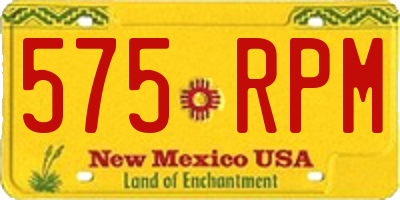 NM license plate 575RPM