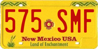 NM license plate 575SMF