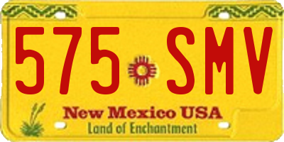 NM license plate 575SMV