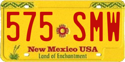NM license plate 575SMW