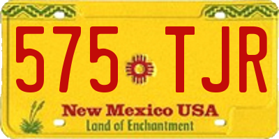 NM license plate 575TJR