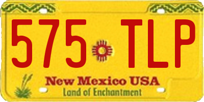 NM license plate 575TLP
