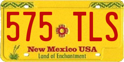 NM license plate 575TLS