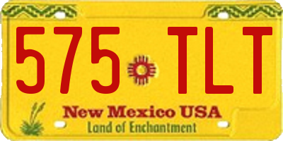 NM license plate 575TLT