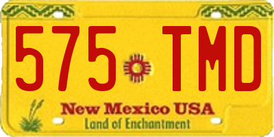 NM license plate 575TMD