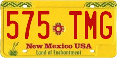 NM license plate 575TMG