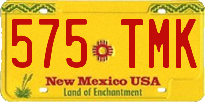 NM license plate 575TMK