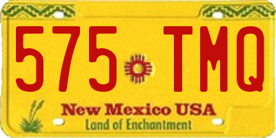 NM license plate 575TMQ