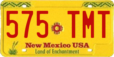 NM license plate 575TMT