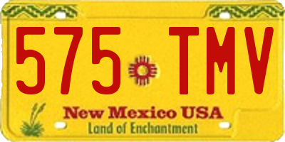 NM license plate 575TMV