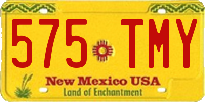 NM license plate 575TMY