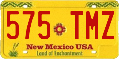 NM license plate 575TMZ