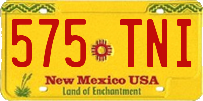 NM license plate 575TNI