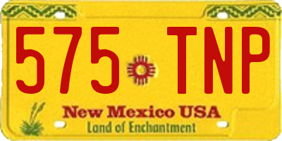 NM license plate 575TNP