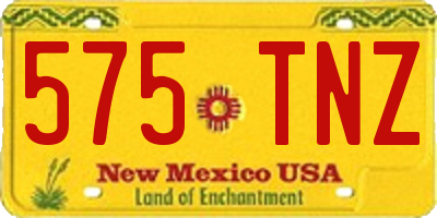 NM license plate 575TNZ