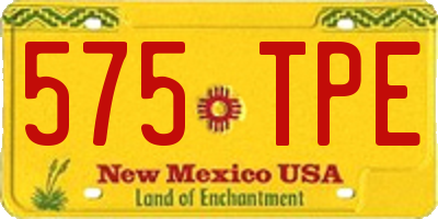 NM license plate 575TPE