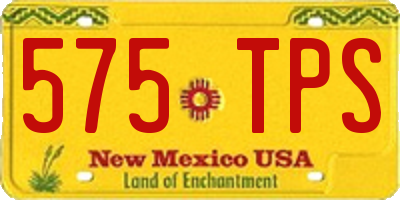 NM license plate 575TPS