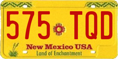 NM license plate 575TQD
