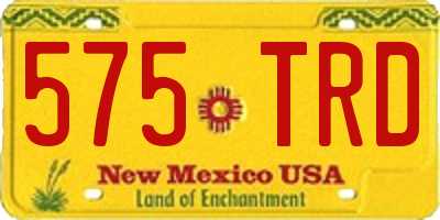 NM license plate 575TRD