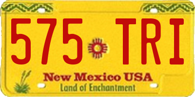 NM license plate 575TRI