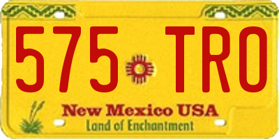 NM license plate 575TRO