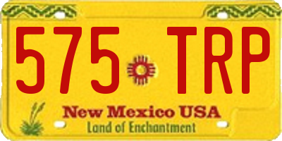 NM license plate 575TRP